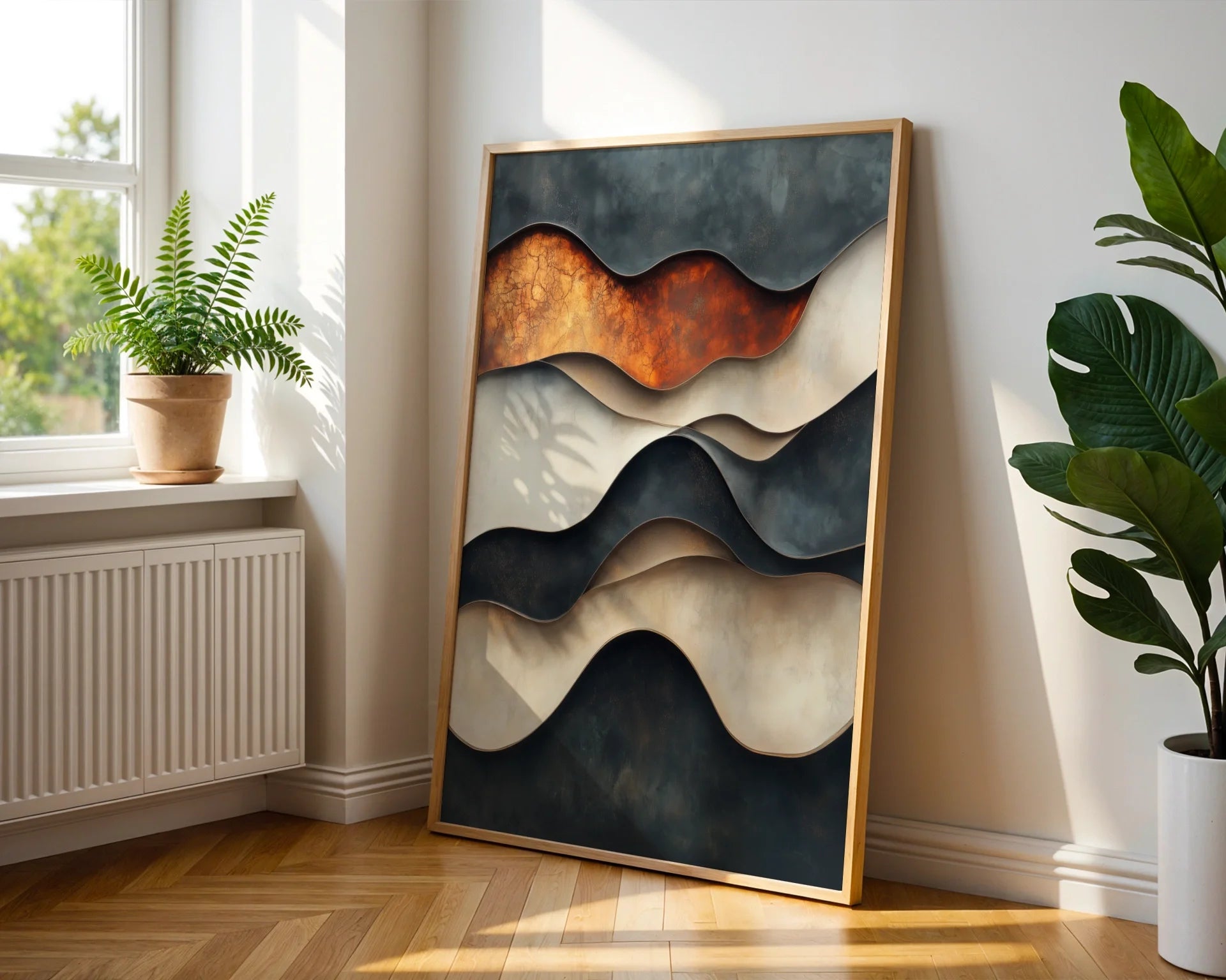 Copper Geological Layers Textured in room