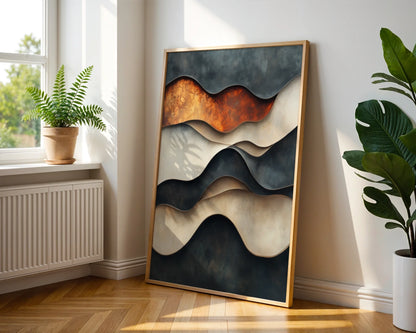 Copper Geological Layers Textured in room