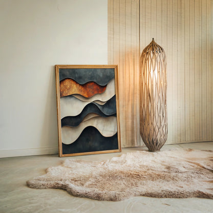 Copper Geological Layers Textured in room