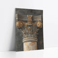 Antique Corinthian Capital Golden Patina art print