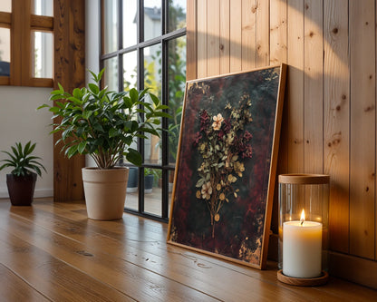 Botanical Specimen Museum Herbarium Dark Academia Art in room
