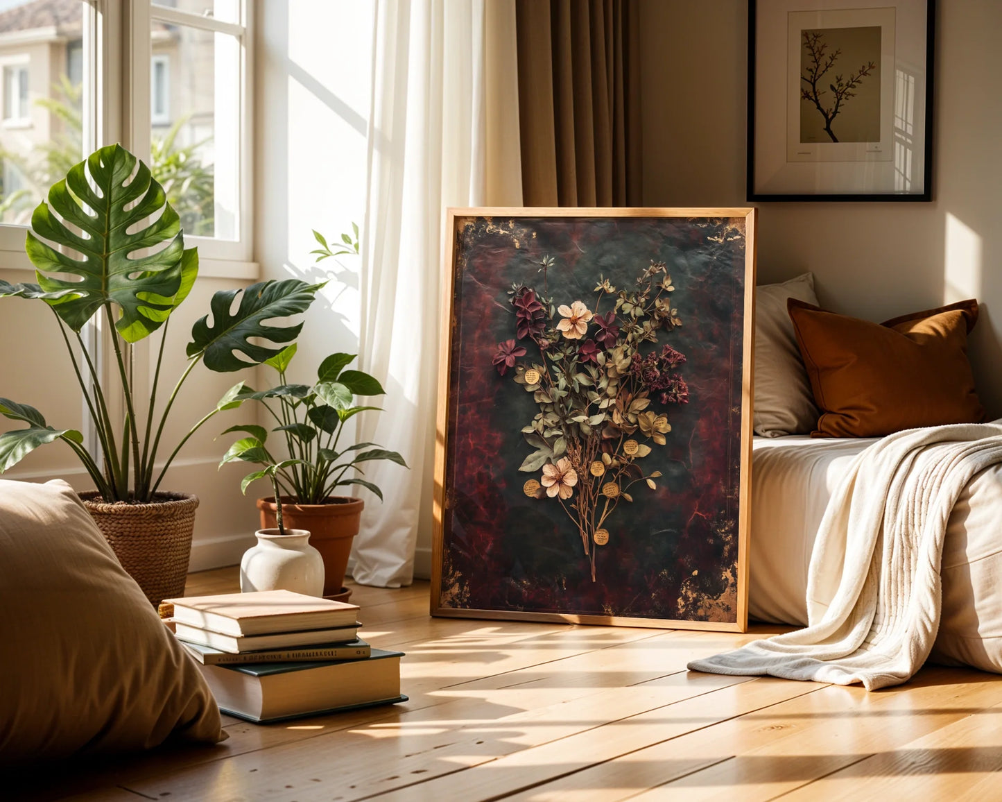 Botanical Specimen Museum Herbarium Dark Academia Art in room