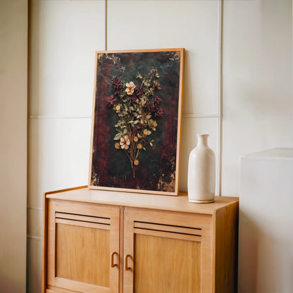 Botanical Specimen Museum Herbarium Dark Academia Art in room