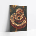 Ancient Serpent Coiled Snake Dark Academia art print