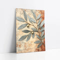 Metallic Olive Branch Fresco Style Boho art print