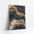 Copper Black Marble Molten Rivers art print
