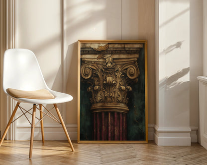 Antique Corinthian Column Art Classical Architecture in room