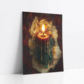 Gothic Candle Flame Melting Wax Tears art print
