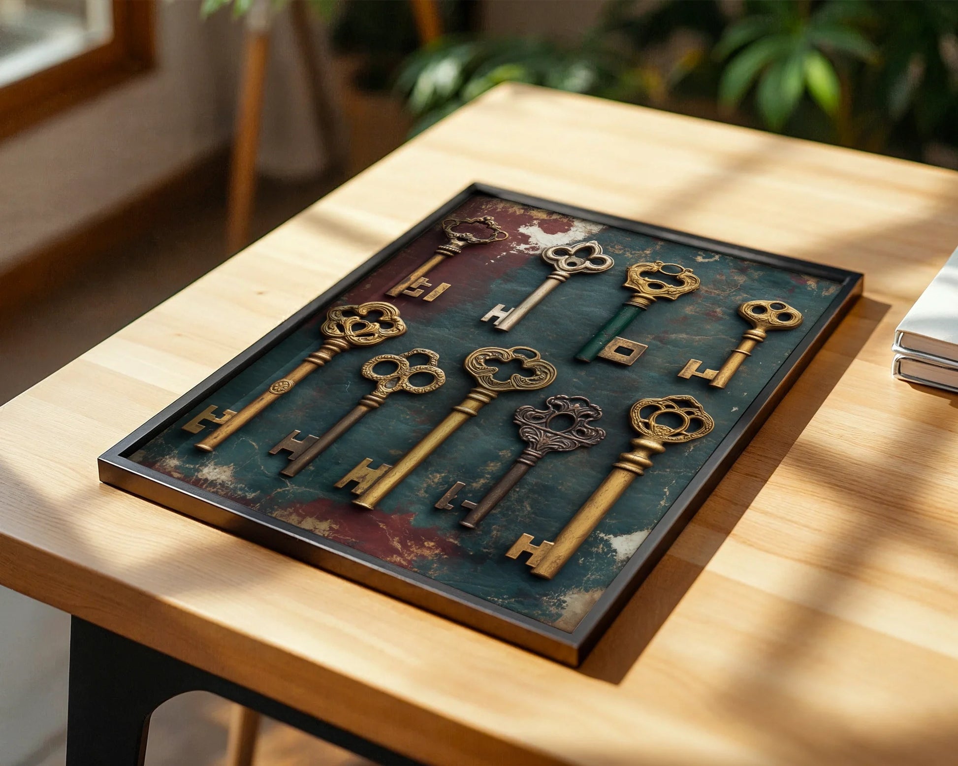 Skeleton Key Collection Dark Academia Nine Keys Art in room