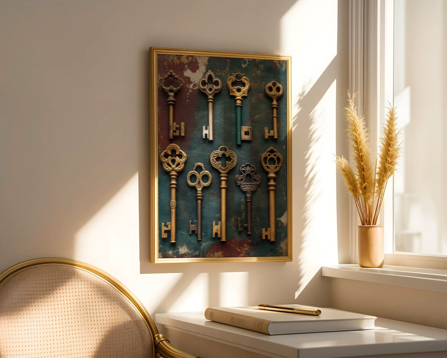 Skeleton Key Collection Dark Academia Nine Keys Art in room