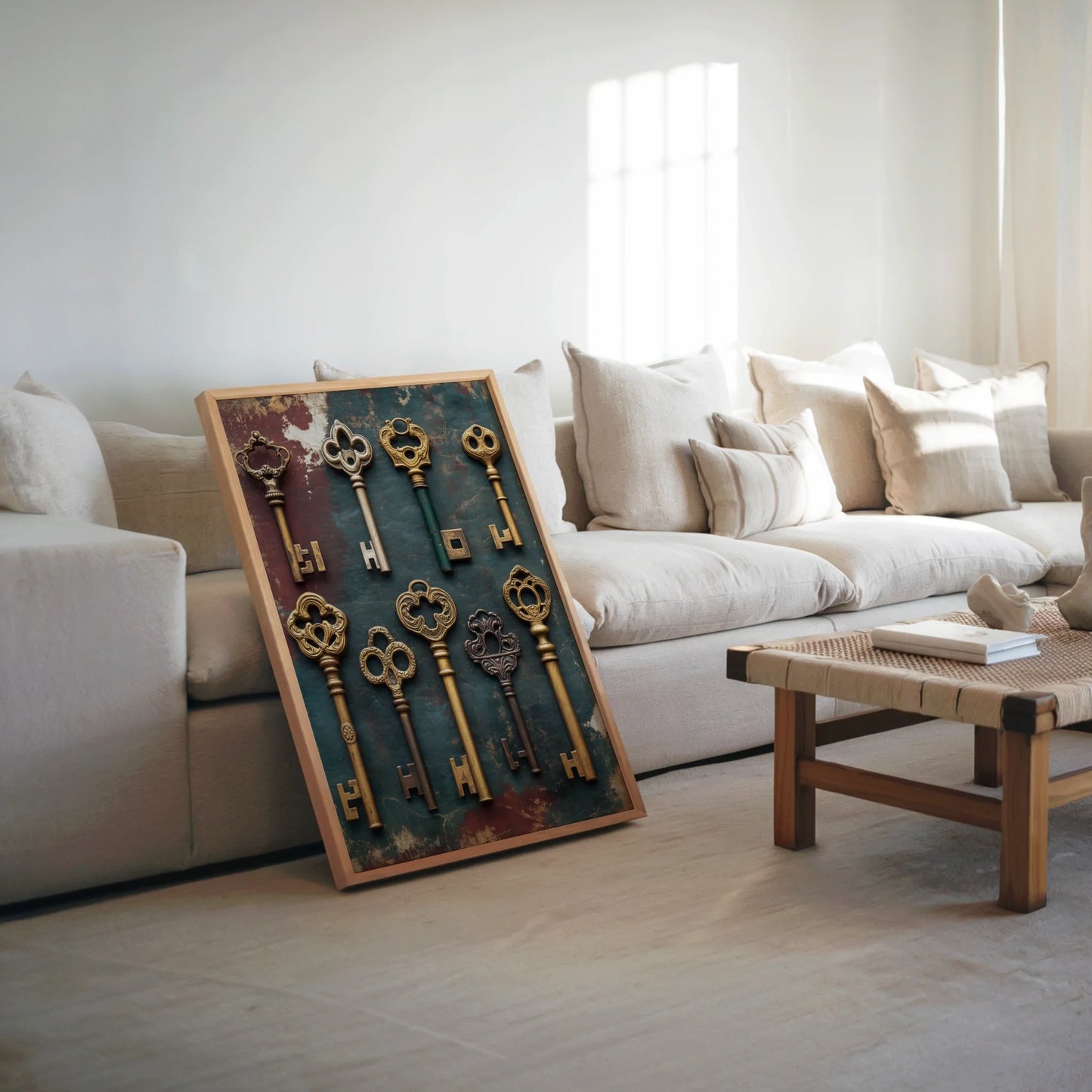 Skeleton Key Collection Dark Academia Nine Keys Art in room