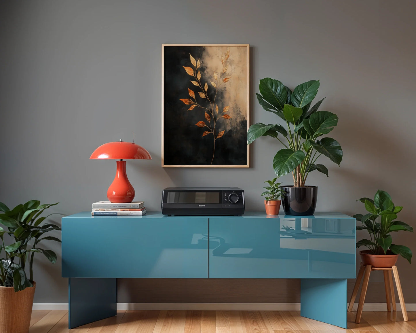 Copper Botanical Gilded Stems in room