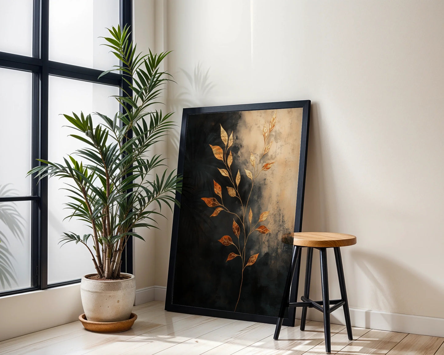 Copper Botanical Gilded Stems in room