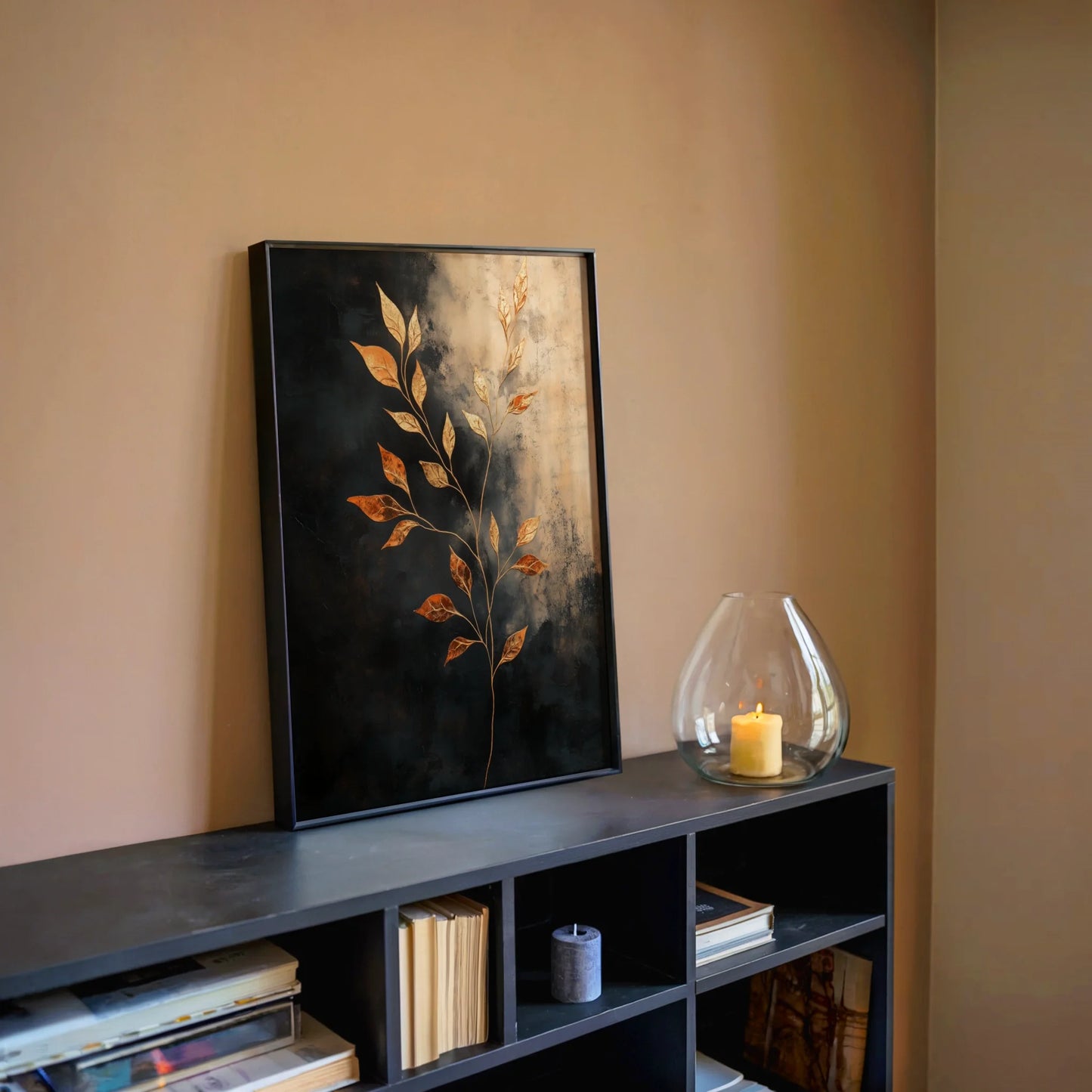 Copper Botanical Gilded Stems in room