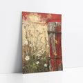 Rustic Farmhouse Fence Post Wildflowers art print