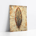 Ornate Feather Art Phoenix Baroque Gold art print