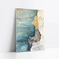 Turquoise Ocean Cliffs Textured Coastal art print