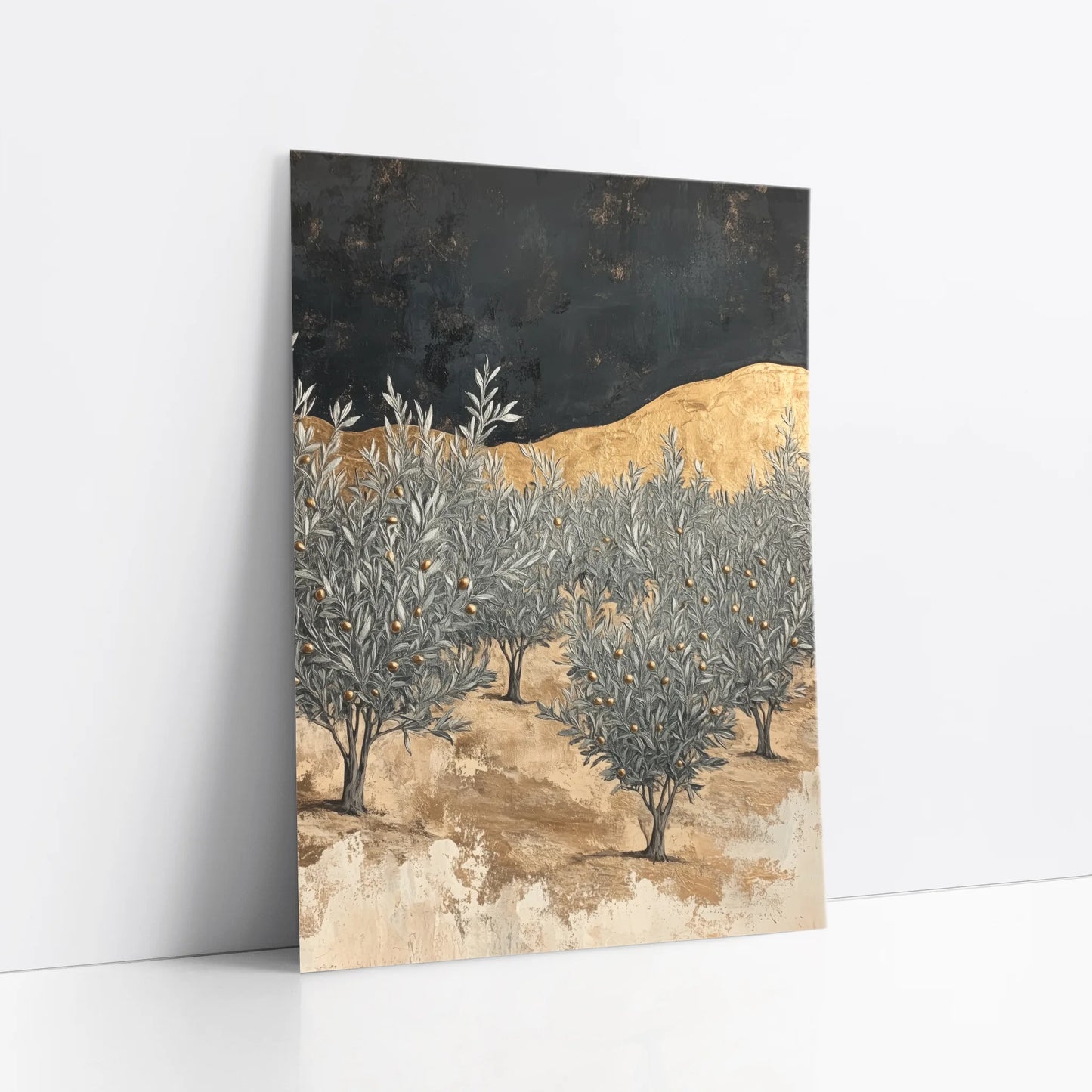 Mediterranean Olive Grove Ancient Hills art print