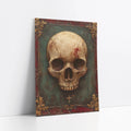 Gothic Skull Art Gold Frame Dark Academia art print