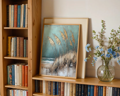 Coastal Grass Windswept Sea Oats Textured in room