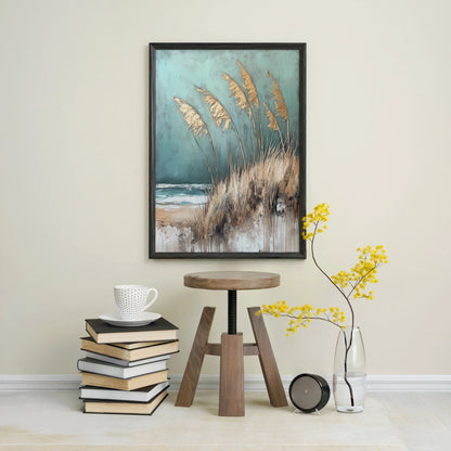 Coastal Grass Windswept Sea Oats Textured in room