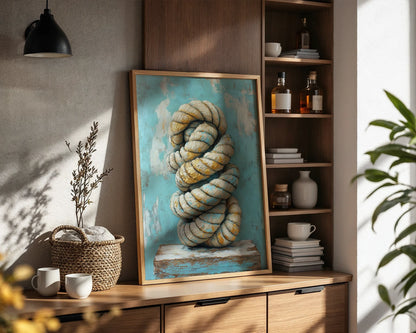 Nautical Rope Art Twisted Maritime in room