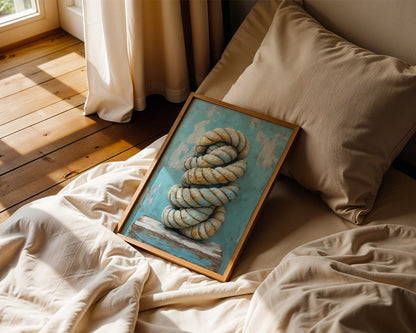Nautical Rope Art Twisted Maritime in room