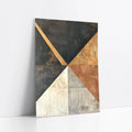 Industrial Geometric Metal Texture Luxury art print