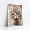 Rustic Floral Art Dried Blooms Cracked Earth art print
