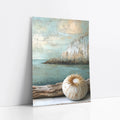 Coastal Sea Urchin Shell Gold Spines Textured art print