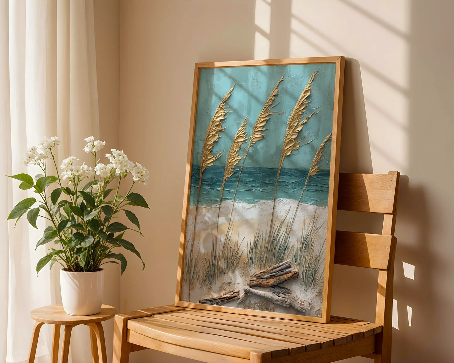 Pampas Grass Beach Driftwood Coastal in room
