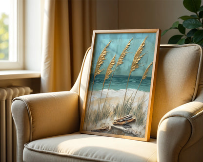 Pampas Grass Beach Driftwood Coastal in room