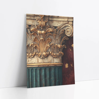 Classical Architecture Corinthian Capital Gold art print