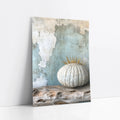 Coastal Sea Urchin Golden Spines Textured art print