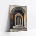 Ancient Corridor Stone Archway Luxury art print