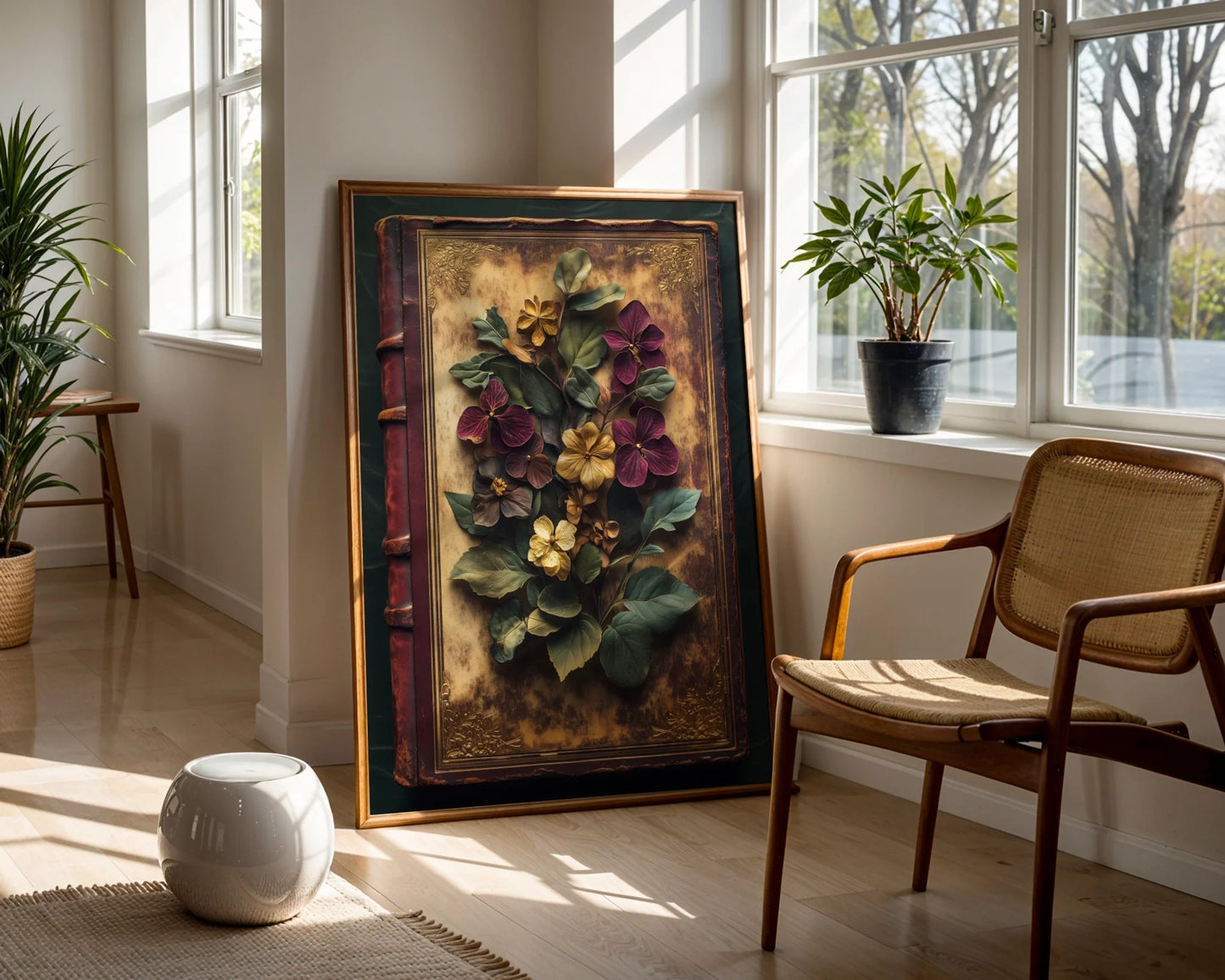 Pressed Botanical Specimens Victorian Naturalist in room