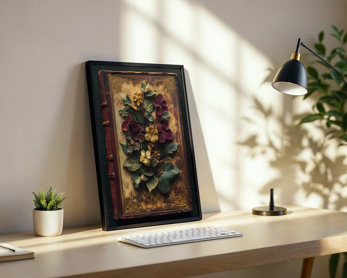 Pressed Botanical Specimens Victorian Naturalist in room