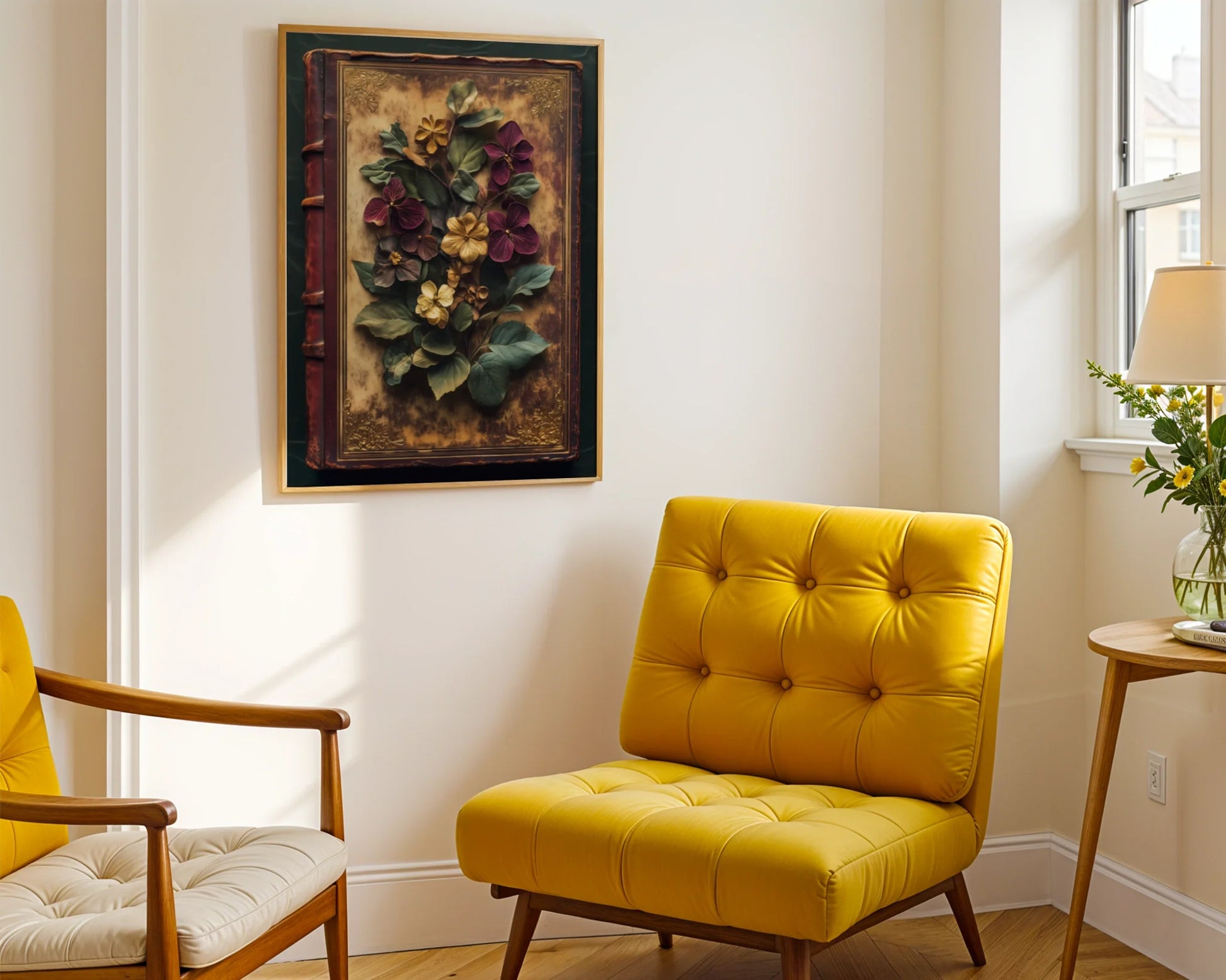 Pressed Botanical Specimens Victorian Naturalist in room