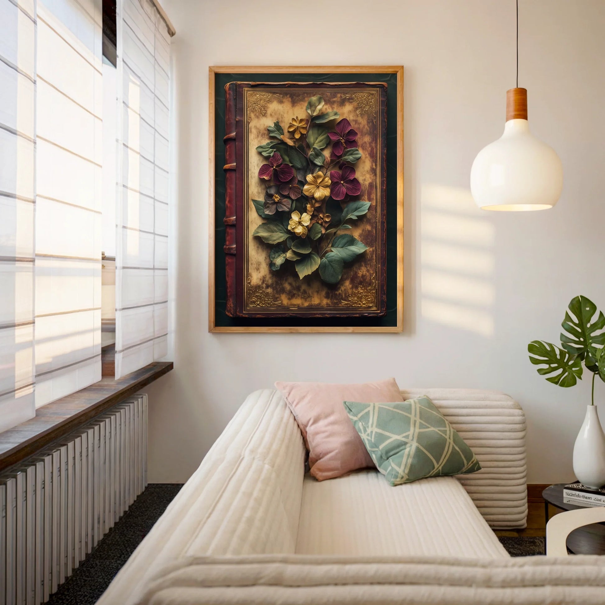 Pressed Botanical Specimens Victorian Naturalist in room