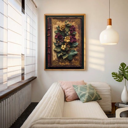 Pressed Botanical Specimens Victorian Naturalist in room