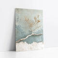Coral Branch Art Bleached Textured Plaster art print