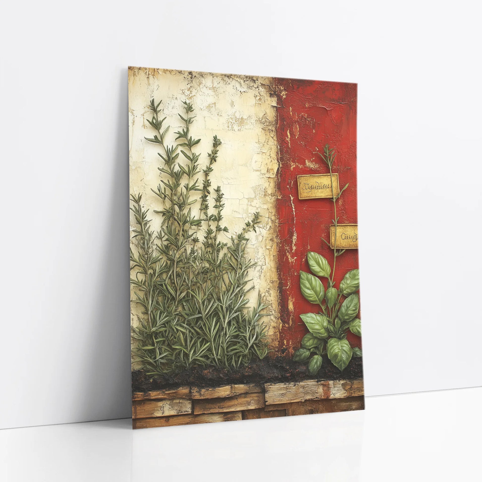 Mediterranean Herb Garden Ancient Villa Fresco art print
