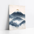 Japanese Mountain Art Layered Fuji Storm art print