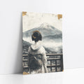 Japanese Geisha Mount Fuji Shoji Screen art print