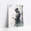 Samurai Warrior Art Dissolving Mist Japandi art print