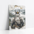 Samurai Armor Japandi Fragmenting Plaster art print