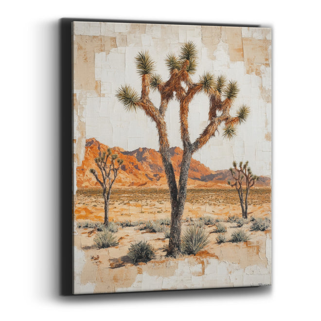 Red Mesa Joshua Tree Plaster Canvas Wall Art