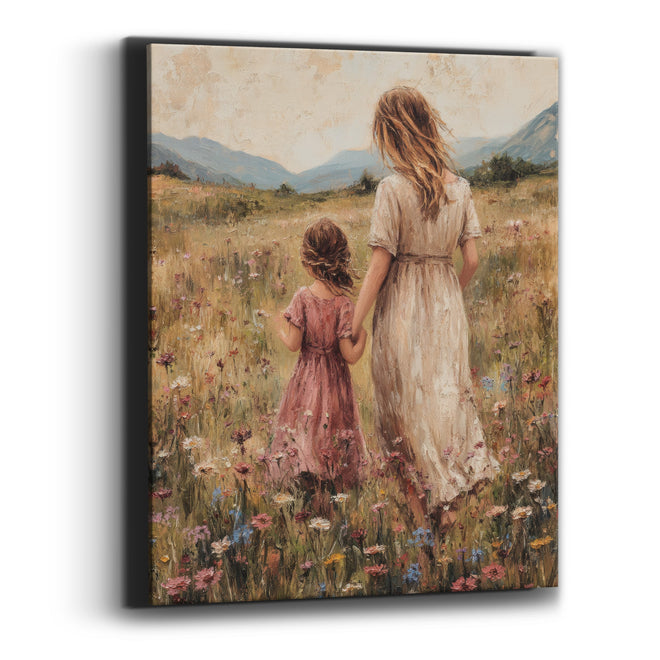 Rose Dress Mountain Meadow Duo Textured Canvas Wall Art