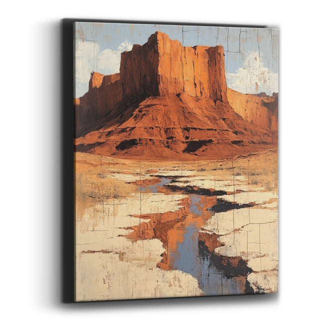 Red Rock Mesa Desert Boho Canvas Wall Art
