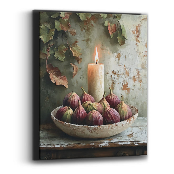 Chunky Candle Fig Ivy Canvas Wall Art